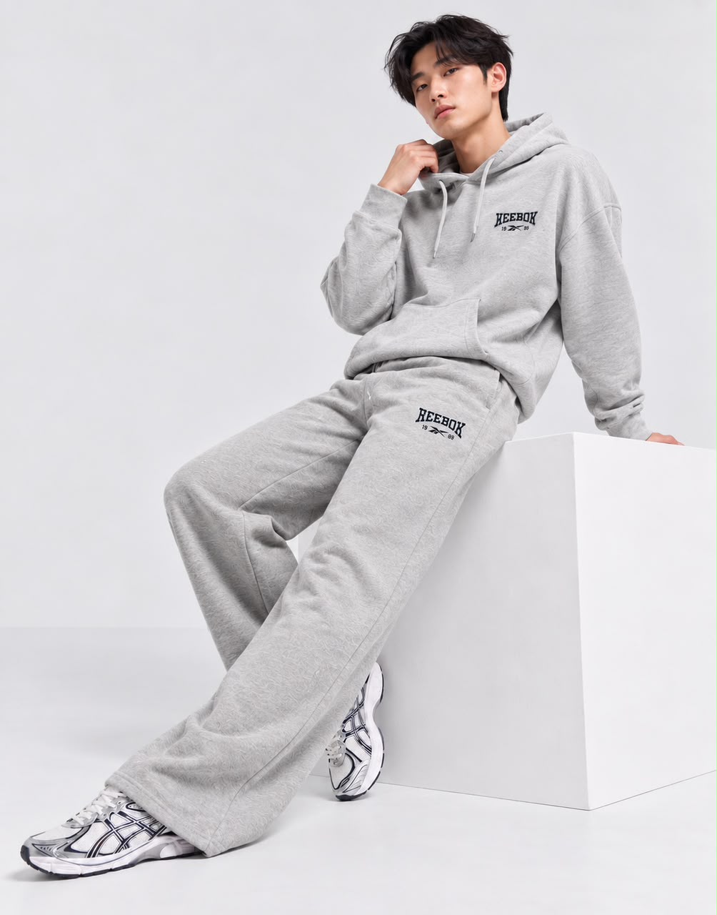 Reebok Identity Logo Fleece Wide Leg sweatpants