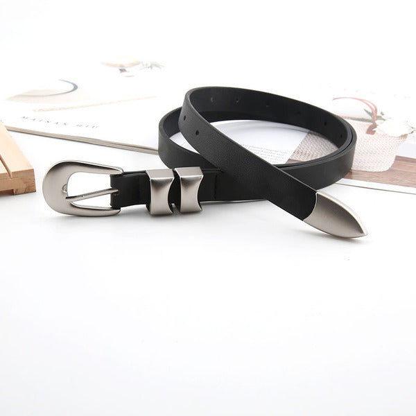 Korean Double Narrow Loop Belt